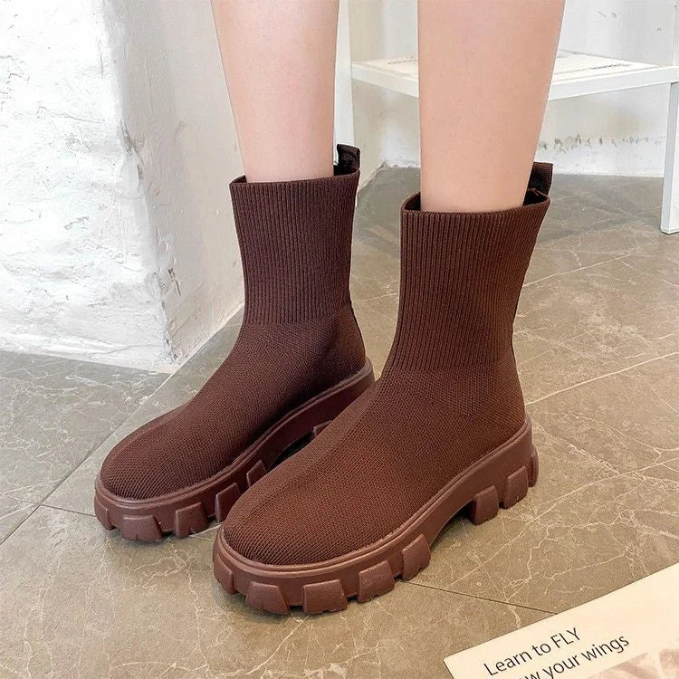 ELOVÉ | Women’s Knitted Sock Boots