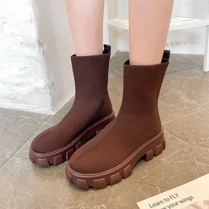 ELOVÉ | Women’s Knitted Sock Boots