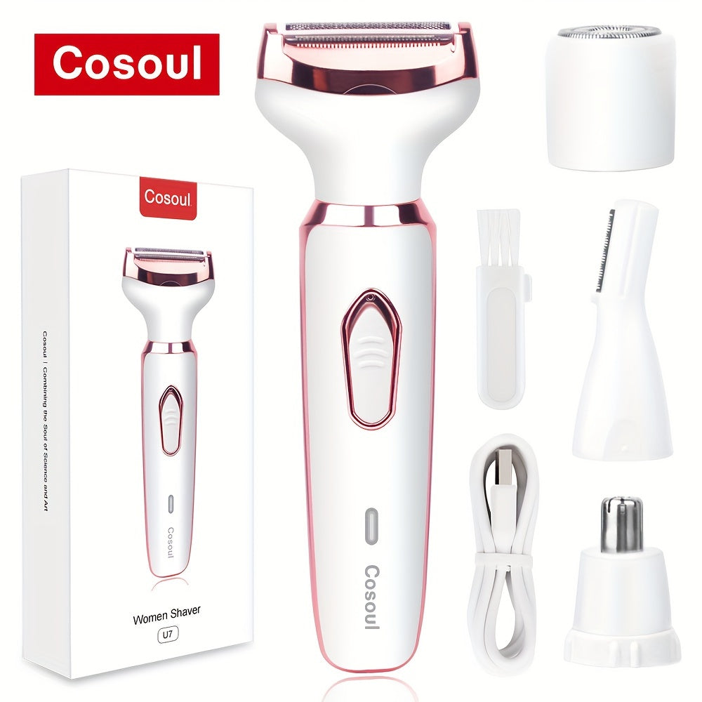 PureBare | 4-in-1 electric shaver - Gentle hair removal for face & body