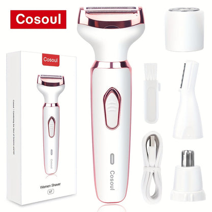 PureBare | 4-in-1 electric shaver - Gentle hair removal for face & body