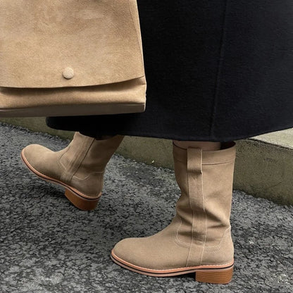 VANTIS™ | Women’s Mid-Calf Boots – Simple, Soft & Stylish