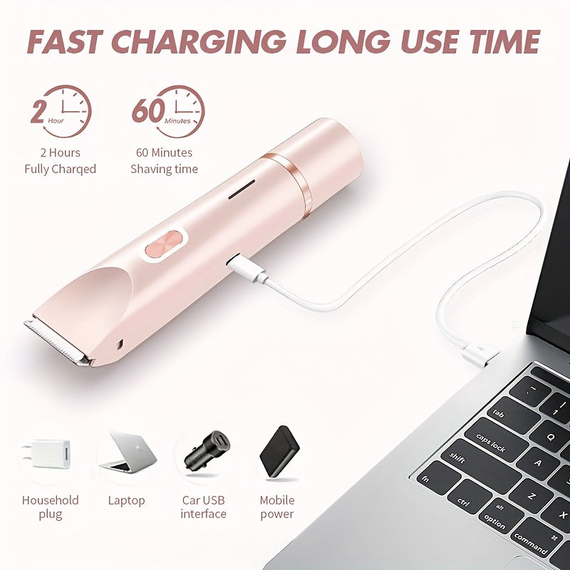 SilkTrim | Women’s Shaver – Dual-Head Precision & USB Charging