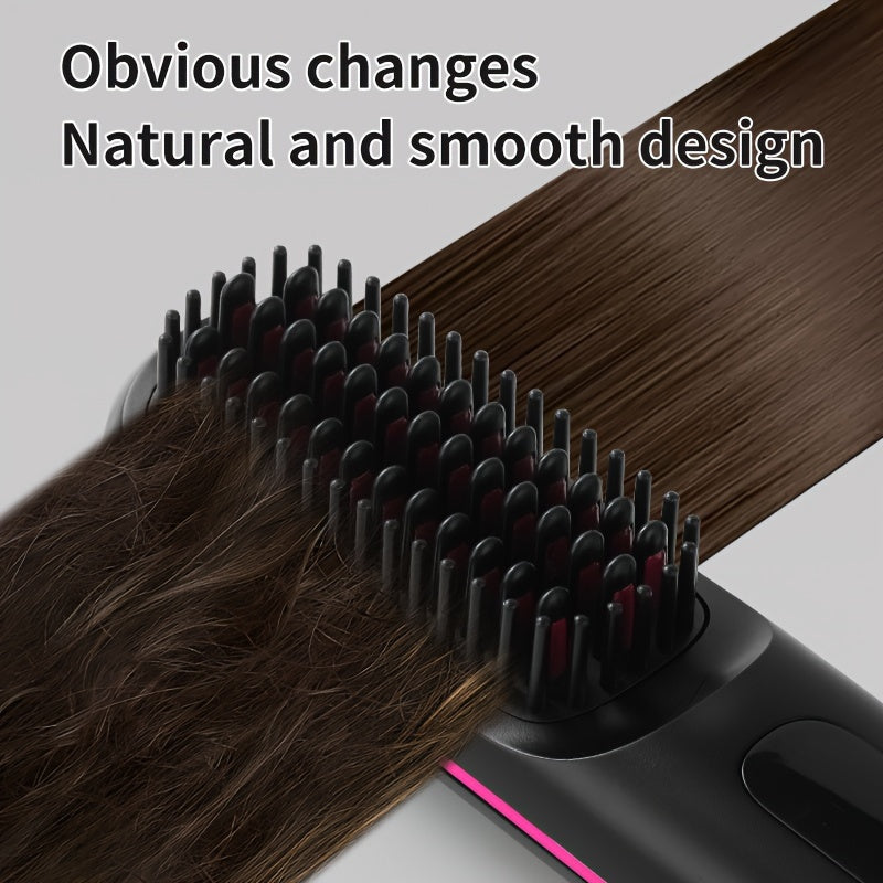 SleekMate | Portable USB-Rechargeable Straightening Comb with Anti-Scald Protection