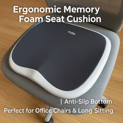 PosturaEase™ – Ergonomic Hip & Waist Support Cushion for Long Sitting Hours
