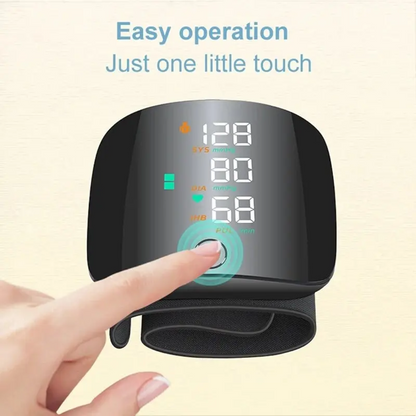 PulseTrack™ – Portable LED Wrist Blood Pressure Monitor