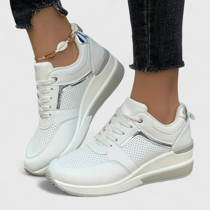 Novyssa | Women’s Wedge Sneakers with Side Zipper
