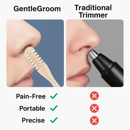 GentleGroom | Nose Hair Trimmer 360° Rotating Function for Painless & Portable Use