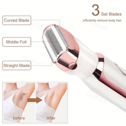 PureBare | 4-in-1 electric shaver - Gentle hair removal for face & body