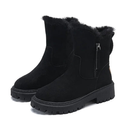 Velvura™ | Women’s Winter Boots – Warm Plush Platform