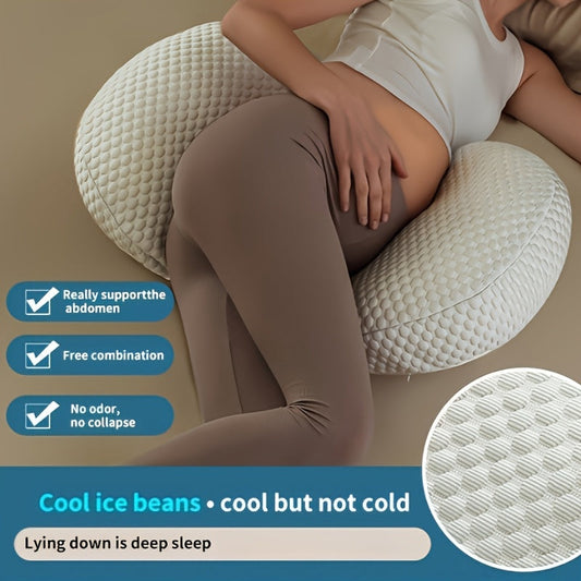 PregnaRest™ Adjustable Full-Body Pillow for Side Sleeping Moms