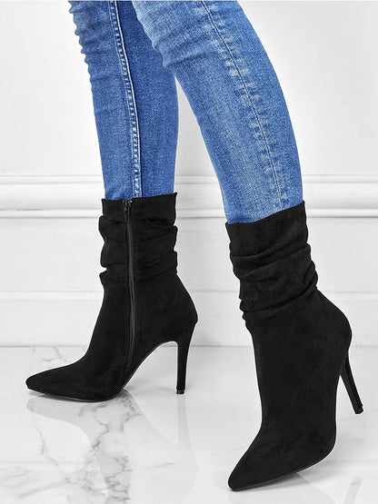 Velora | Stylish Pointed Toe High Heel Ankle Boots