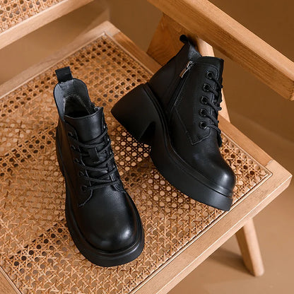 Ardella | Women’s Platform Loafers – 7.5cm Comfy Wedges