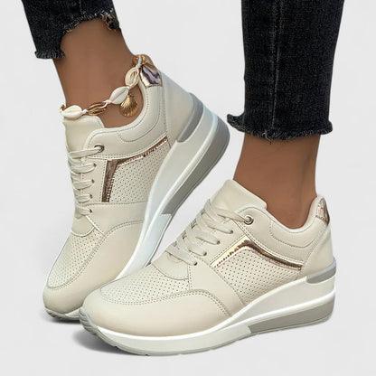 Novyssa | Women’s Wedge Sneakers with Side Zipper