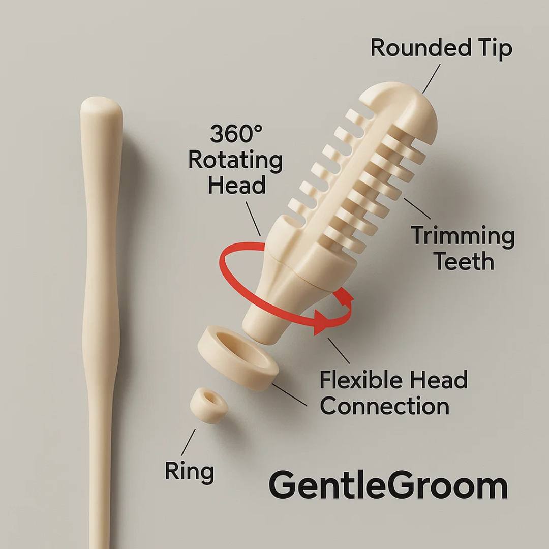 GentleGroom | Nose Hair Trimmer 360° Rotating Function for Painless & Portable Use