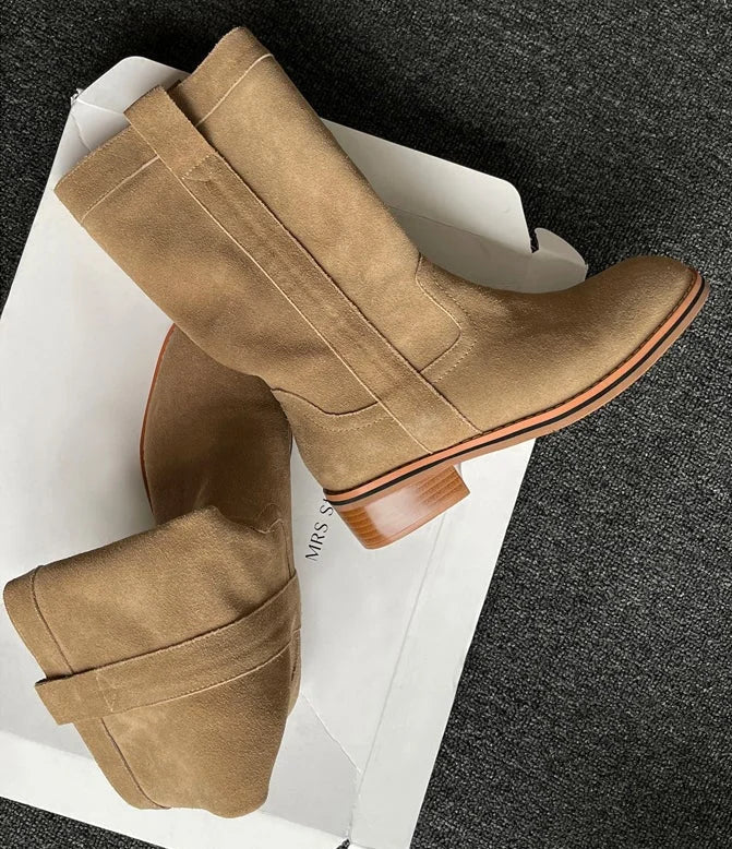 VANTIS™ | Women’s Mid-Calf Boots – Simple, Soft & Stylish