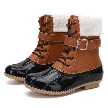 FROZA™ | Women’s Waterproof Lace-Up Ankle Snow Boots