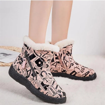 BeckyWalk™ | Women’s Printed Winter Ankle Boots