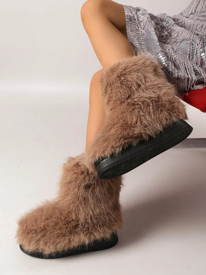 Velmora | Women’s Warm Ankle Slip-On Boots