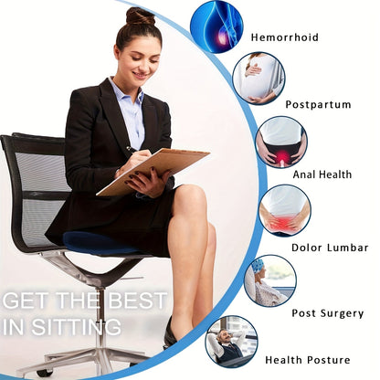 RelaxaRing™ – Orthopedic Donut Pillow for Tailbone, Hip & Posture Support