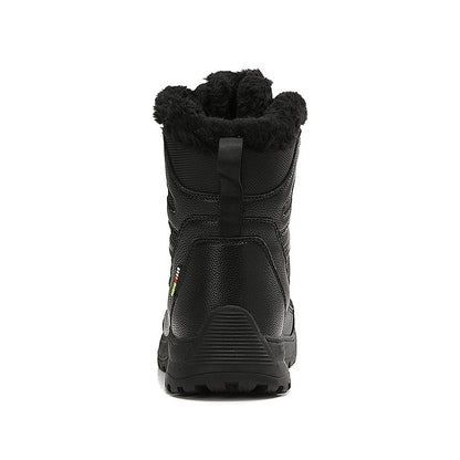 SnowEase | Women’s Winter Lace-Up Plush Ankle Boots
