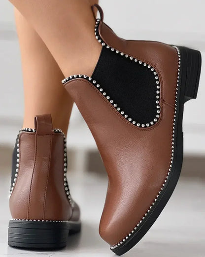 Vantis™ | Women’s Rivet Low-Heel Ankle Boots