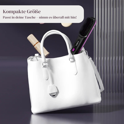 GlideBrush Pro - Kabellose Haarglättungsbürste