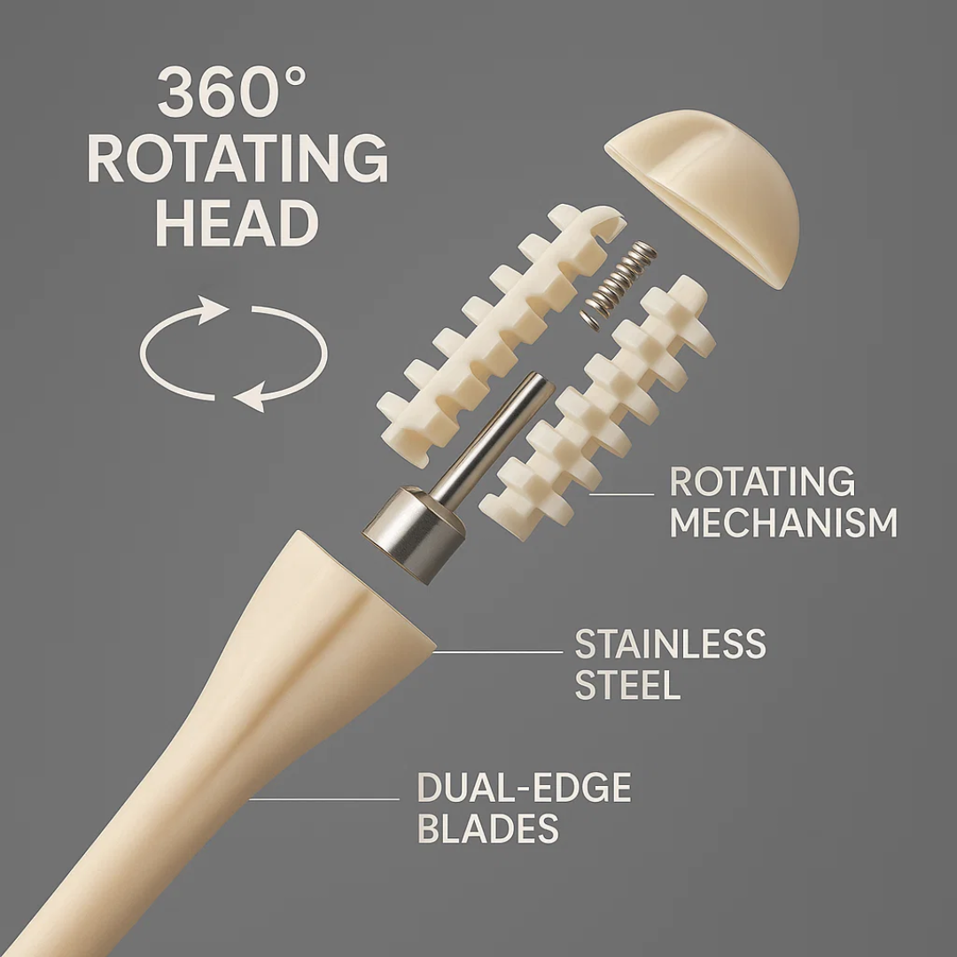 GentleGroom | Nose Hair Trimmer 360° Rotating Function for Painless & Portable Use