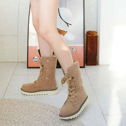FEROX™ | Women’s Mid-Length Boots - Warm Lace-Up