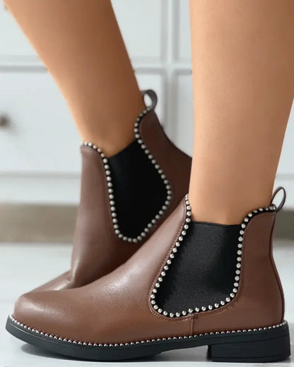 Vantis™ | Women’s Rivet Low-Heel Ankle Boots