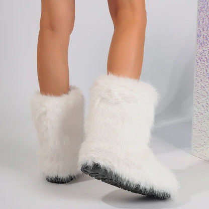 Velmora | Women’s Warm Ankle Slip-On Boots