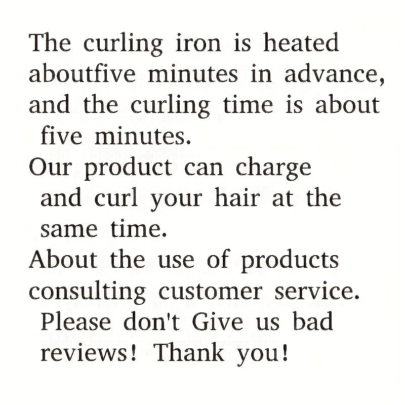 CurlFree™ | Portable Hair Curler – Rechargeable Wand with Auto-Off Safety Feature
