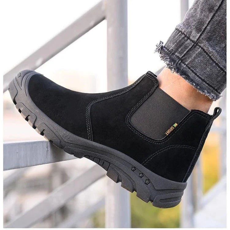 Step™ | Men’s Steel Toe Work Boots – Lightweight & Durable