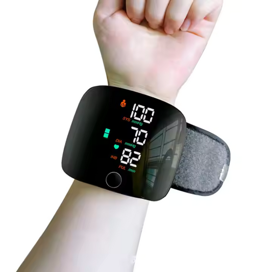 PulseTrack™ – Portable LED Wrist Blood Pressure Monitor