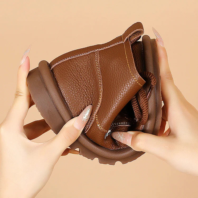 Vellano™ | Women’s Ankle Boots - Warm, Lace-Up & Non-Slip