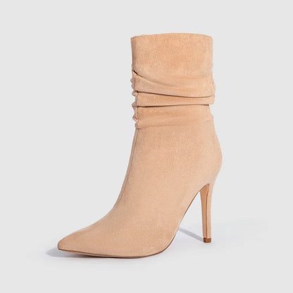 Velora | Stylish Pointed Toe High Heel Ankle Boots