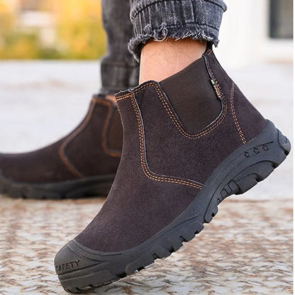 Step™ | Men’s Steel Toe Work Boots – Lightweight & Durable