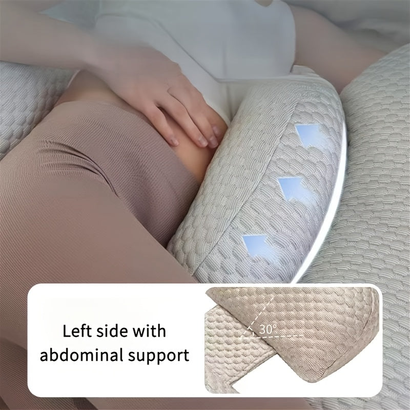 PregnaRest™ Adjustable Full-Body Pillow for Side Sleeping Moms