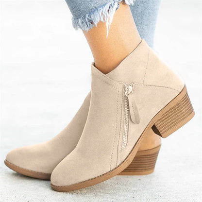 Natrio™ | Women’s Side-Zipper Ankle Boots