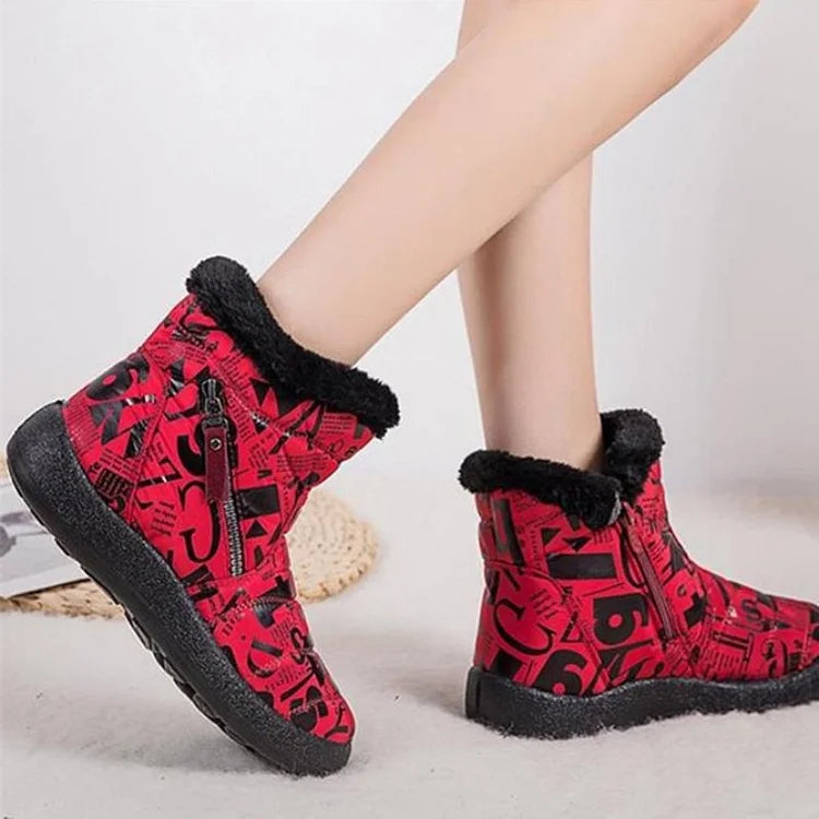BeckyWalk™ | Women’s Printed Winter Ankle Boots