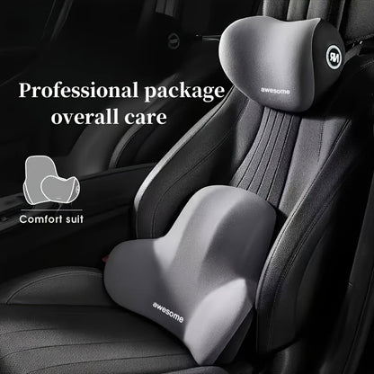 SpineEase™ – Ergonomic Lumbar Support Cushion for Office, Car & Travel