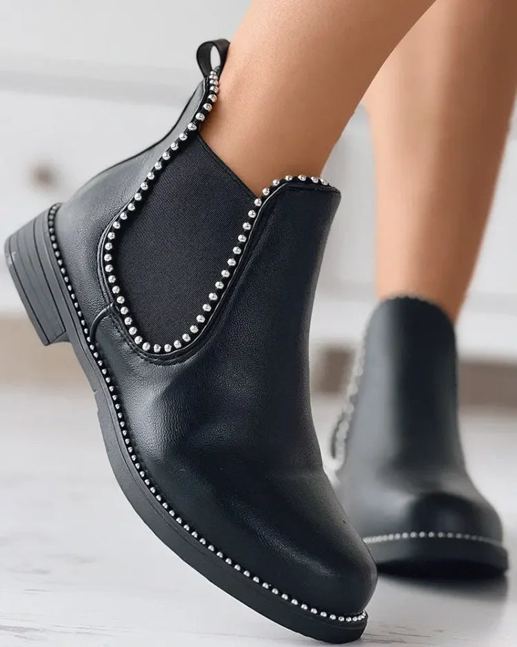 Vantis™ | Women’s Rivet Low-Heel Ankle Boots