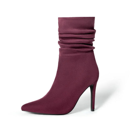 Velora | Stylish Pointed Toe High Heel Ankle Boots