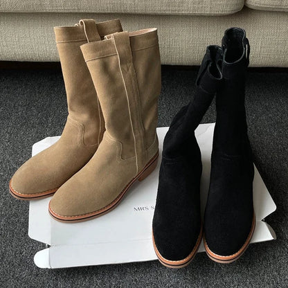 VANTIS™ | Women’s Mid-Calf Boots – Simple, Soft & Stylish