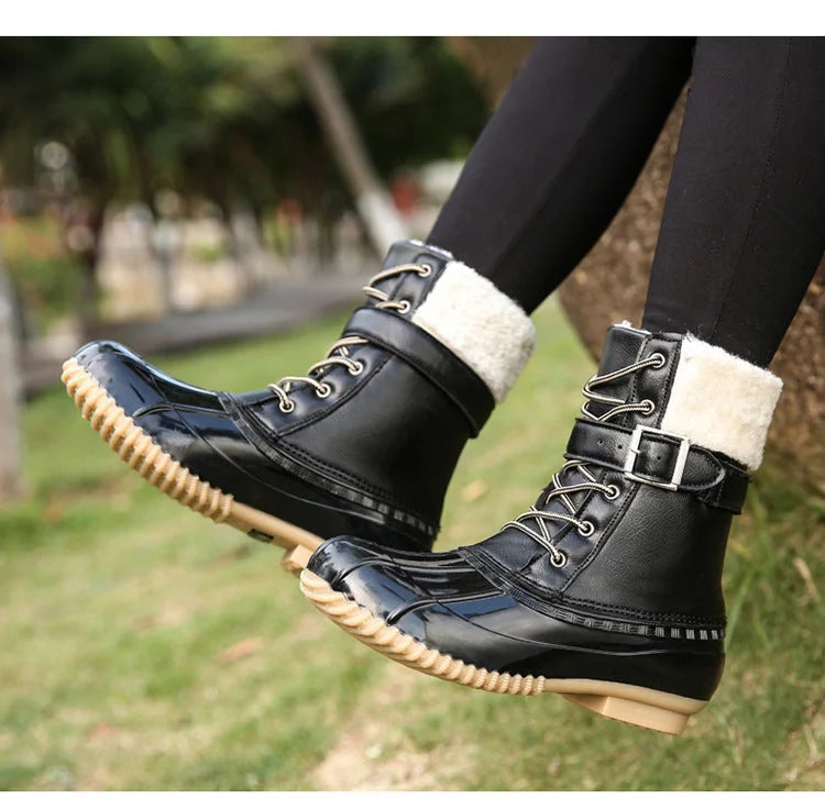 FROZA™ | Women’s Waterproof Lace-Up Ankle Snow Boots