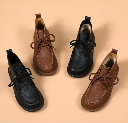 Vellano™ | Women’s Ankle Boots - Warm, Lace-Up & Non-Slip