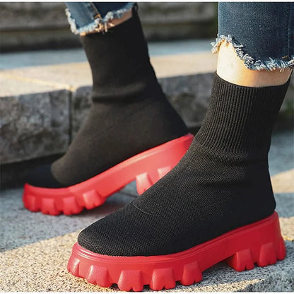 ELOVÉ | Women’s Knitted Sock Boots