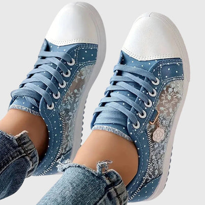Elena™ | Women’s Breathable Floral Sneakers