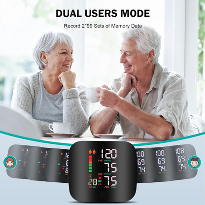 PulseTrack™ – Portable LED Wrist Blood Pressure Monitor