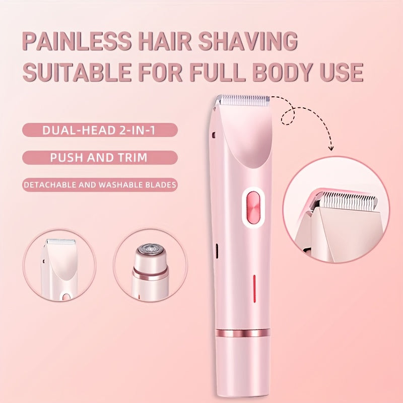 SilkTrim | Women’s Shaver – Dual-Head Precision & USB Charging