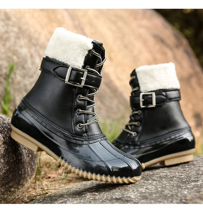 FROZA™ | Women’s Waterproof Lace-Up Ankle Snow Boots